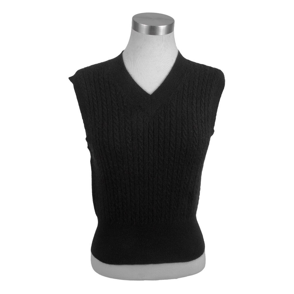 Ralph Lauren Collection Purple Label Cashmere Cable Knit Sweater Vest size Small